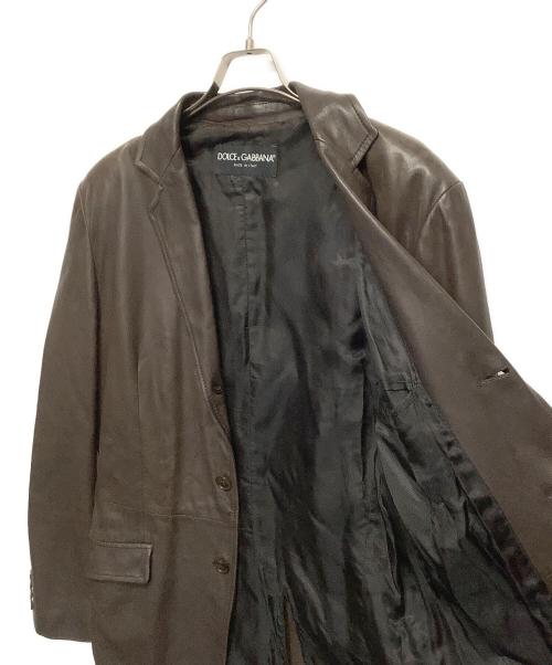 DOLCE & GABBANA（ドルチェ＆ガッバーナ）DOLCE & GABBANA (ドルチェ＆ガッバーナ) テーラードジャケット ブラウン サイズ:50の古着・服飾アイテム