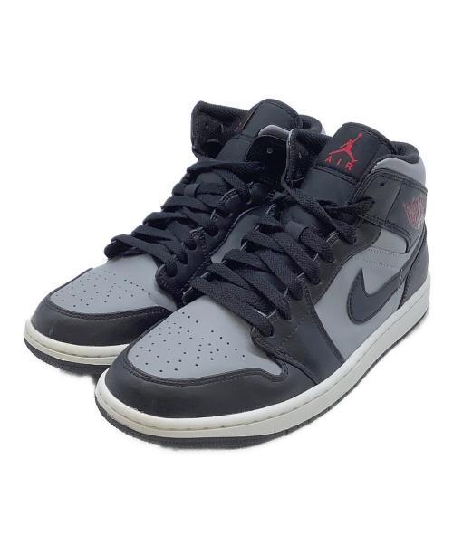 NIKE（ナイキ）NIKE (ナイキ) Air Jordan 1 Mid （エアジョーダン1 ミッド） ブラック×グレー サイズ:27の古着・服飾アイテム