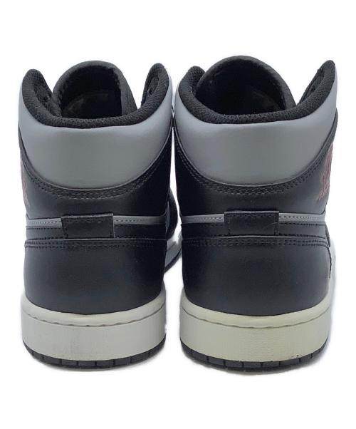 NIKE（ナイキ）NIKE (ナイキ) Air Jordan 1 Mid （エアジョーダン1 ミッド） ブラック×グレー サイズ:27の古着・服飾アイテム