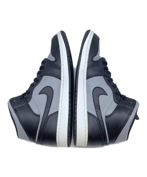 NIKE（ナイキ）NIKE (ナイキ) Air Jordan 1 Mid （エアジョーダン1 ミッド） ブラック×グレー サイズ:27の古着・服飾アイテム