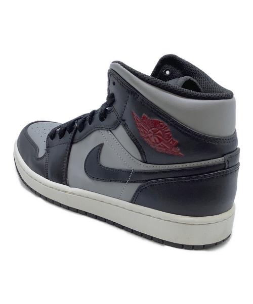 NIKE（ナイキ）NIKE (ナイキ) Air Jordan 1 Mid （エアジョーダン1 ミッド） ブラック×グレー サイズ:27の古着・服飾アイテム
