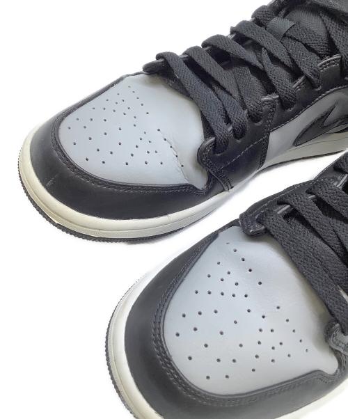 NIKE（ナイキ）NIKE (ナイキ) Air Jordan 1 Mid （エアジョーダン1 ミッド） ブラック×グレー サイズ:27の古着・服飾アイテム