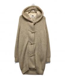 MM6 Maison Margiela（エムエムシックスメゾンマルジェラ）の古着「ニットダッフルコート」｜ベージュ