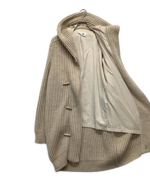 MM6 Maison Margiela（エムエムシックスメゾンマルジェラ）MM6 Maison Margiela (エムエムシックスメゾンマルジェラ) ニットダッフルコート ベージュ サイズ:Sの古着・服飾アイテム
