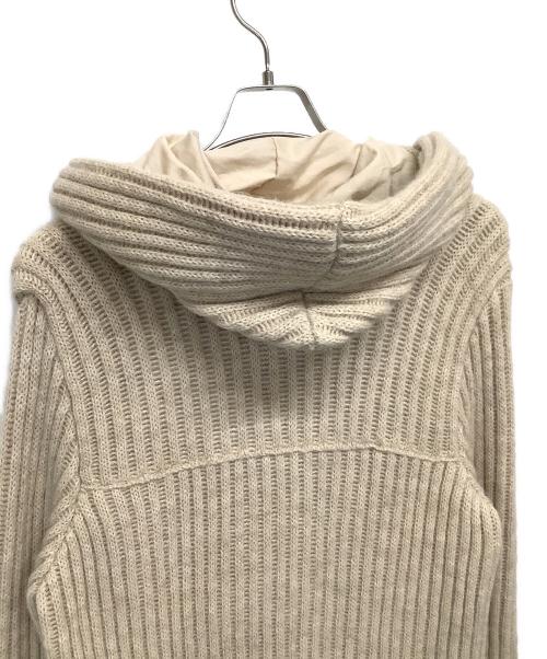 MM6 Maison Margiela（エムエムシックスメゾンマルジェラ）MM6 Maison Margiela (エムエムシックスメゾンマルジェラ) ニットダッフルコート ベージュ サイズ:Sの古着・服飾アイテム