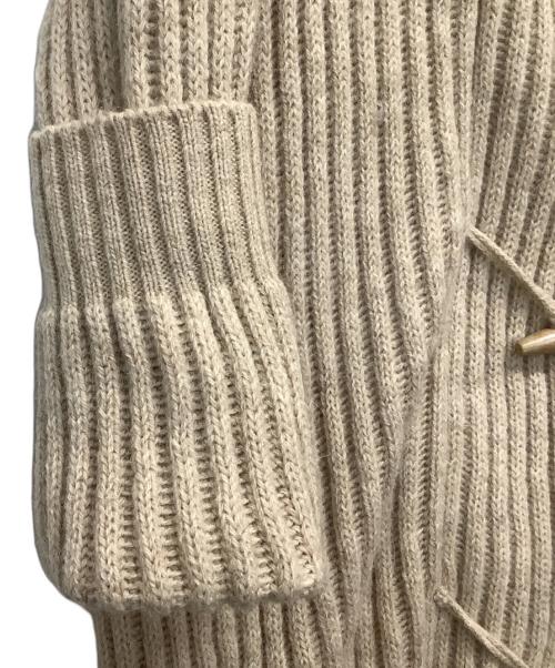 MM6 Maison Margiela（エムエムシックスメゾンマルジェラ）MM6 Maison Margiela (エムエムシックスメゾンマルジェラ) ニットダッフルコート ベージュ サイズ:Sの古着・服飾アイテム
