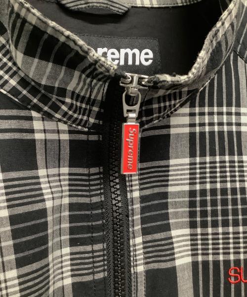 SUPREME（シュプリーム）Supreme (シュプリーム) マドラスチェックジャケット ブラック×ホワイト サイズ:Mの古着・服飾アイテム