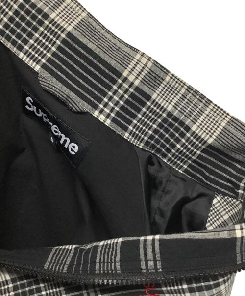 SUPREME（シュプリーム）Supreme (シュプリーム) マドラスチェックジャケット ブラック×ホワイト サイズ:Mの古着・服飾アイテム