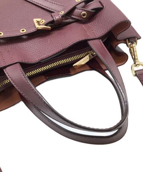 MICHAEL KORS（マイケル・コース）MICHAEL KORS (マイケル・コース) 2Wayバッグ　EMILIA SMALL SATCHEL ワインレッドの古着・服飾アイテム