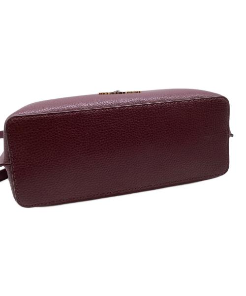MICHAEL KORS（マイケル・コース）MICHAEL KORS (マイケル・コース) 2Wayバッグ　EMILIA SMALL SATCHEL ワインレッドの古着・服飾アイテム