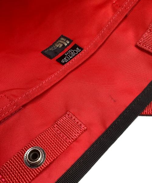 PORTER（ポーター）PORTER (ポーター) エルファイントートバッグ ブラック×レッドの古着・服飾アイテム