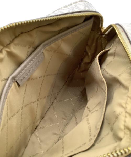 MICHAEL KORS（マイケル・コース）MICHAEL KORS (マイケル・コース) ショルダーバッグ ホワイト×グレーの古着・服飾アイテム