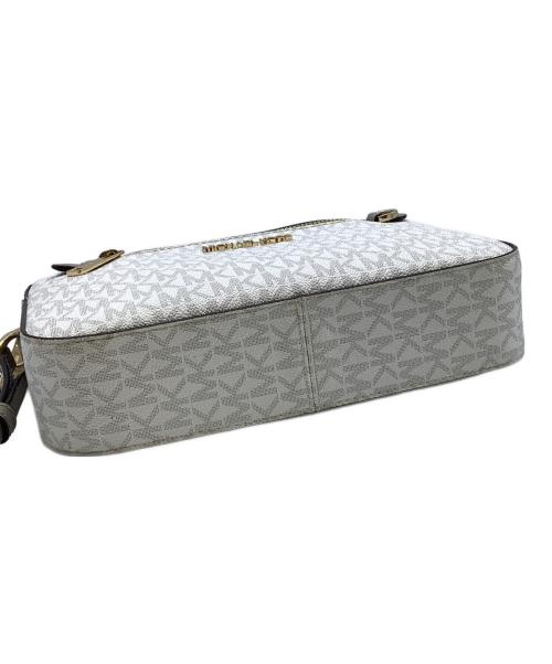 MICHAEL KORS（マイケル・コース）MICHAEL KORS (マイケル・コース) ショルダーバッグ ホワイト×グレーの古着・服飾アイテム
