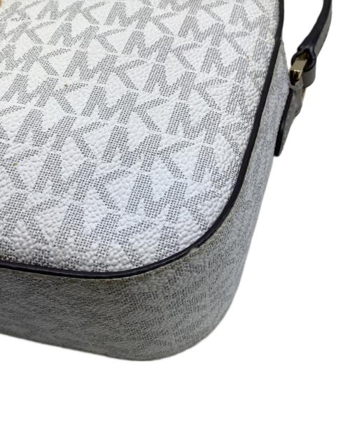 MICHAEL KORS（マイケル・コース）MICHAEL KORS (マイケル・コース) ショルダーバッグ ホワイト×グレーの古着・服飾アイテム