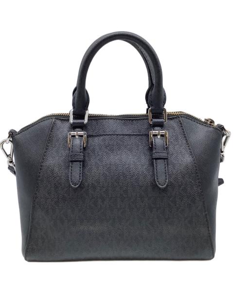 MICHAEL KORS（マイケル・コース）MICHAEL KORS (マイケル・コース) 2WAYショルダーバッグ ブラックの古着・服飾アイテム