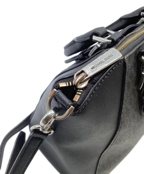 MICHAEL KORS（マイケル・コース）MICHAEL KORS (マイケル・コース) 2WAYショルダーバッグ ブラックの古着・服飾アイテム