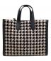 Kate Spade (ケイトスペード) マンハッタン ハウンド トゥース ラージ トート ベージュ×ブラック：15000円