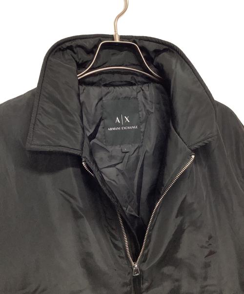 ARMANI EXCHANGE（アルマーニ エクスチェンジ）ARMANI EXCHANGE (アルマーニ エクスチェンジ) ラインリブ ブルゾン ブラック サイズ:Lの古着・服飾アイテム