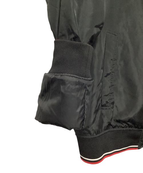 ARMANI EXCHANGE（アルマーニ エクスチェンジ）ARMANI EXCHANGE (アルマーニ エクスチェンジ) ラインリブ ブルゾン ブラック サイズ:Lの古着・服飾アイテム