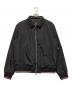ARMANI EXCHANGE（アルマーニ エクスチェンジ）の古着「ラインリブ ブルゾン」｜ブラック