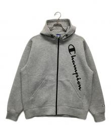 Champion（チャンピオン）の古着「ジップパーカー」｜グレー