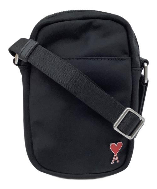 ami（アミ）ami (アミ) スマートフォンポーチショルダーバッグ ブラックの古着・服飾アイテム