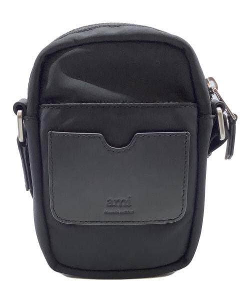 ami（アミ）ami (アミ) スマートフォンポーチショルダーバッグ ブラックの古着・服飾アイテム