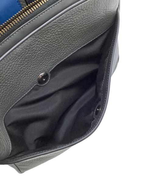 COACH（コーチ）COACH (コーチ) リュック グレー×ブルーの古着・服飾アイテム