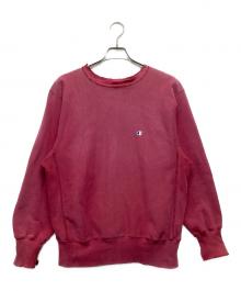 Champion REVERSE WEAVE（チャンピオン リバース ウィーブ）の古着「90'sダメージスウェット　Champion REVERSE WEAVE」｜レッド