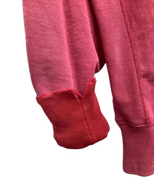 Champion REVERSE WEAVE（チャンピオン リバース ウィーブ）Champion REVERSE WEAVE (チャンピオン リバース ウィーブ) 90'sダメージスウェット　Champion REVERSE WEAVE レッド サイズ:Lの古着・服飾アイテム