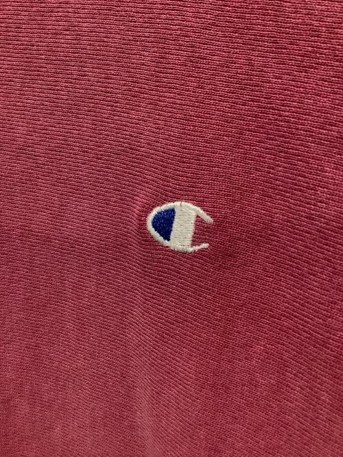 Champion REVERSE WEAVE（チャンピオン リバース ウィーブ）Champion REVERSE WEAVE (チャンピオン リバース ウィーブ) 90'sダメージスウェット　Champion REVERSE WEAVE レッド サイズ:Lの古着・服飾アイテム