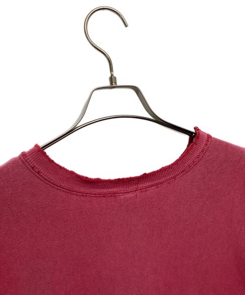 Champion REVERSE WEAVE（チャンピオン リバース ウィーブ）Champion REVERSE WEAVE (チャンピオン リバース ウィーブ) 90'sダメージスウェット　Champion REVERSE WEAVE レッド サイズ:Lの古着・服飾アイテム