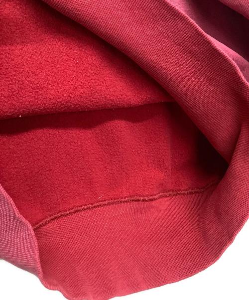 Champion REVERSE WEAVE（チャンピオン リバース ウィーブ）Champion REVERSE WEAVE (チャンピオン リバース ウィーブ) 90'sダメージスウェット　Champion REVERSE WEAVE レッド サイズ:Lの古着・服飾アイテム