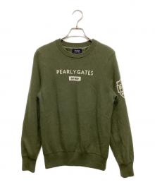 PEARLY GATES（パーリーゲイツ）の古着「ニット」｜オリーブ