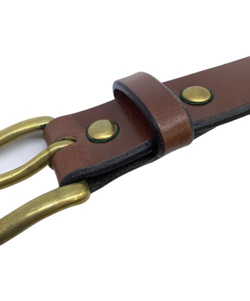 ROLLING DUB TRIO（ローリングダブトリオ）ROLLING DUB TRIO (ローリングダブトリオ) MILESTONE&Co レザーベルト ブラウン サイズ:32の古着・服飾アイテム