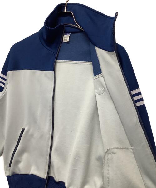 adidas（アディダス）adidas (アディダス) 70's-80'sトラックジャケット グレー×ネイビー サイズ:2の古着・服飾アイテム
