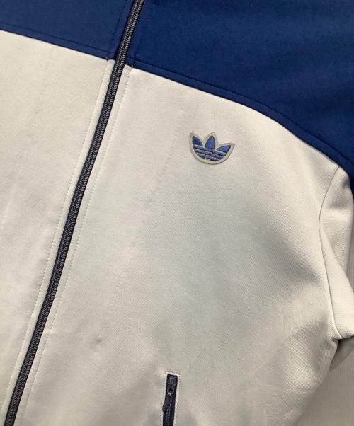 adidas（アディダス）adidas (アディダス) 70's-80'sトラックジャケット グレー×ネイビー サイズ:2の古着・服飾アイテム