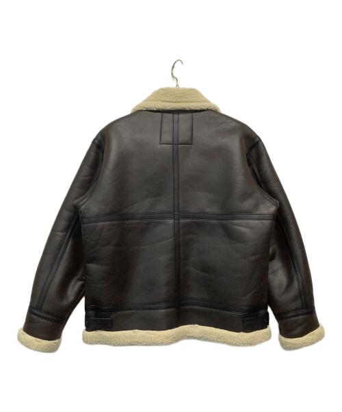 ALPHA（アルファ）ALPHA (アルファ) フェイクムートンジャケット ブラウン サイズ:Mの古着・服飾アイテム