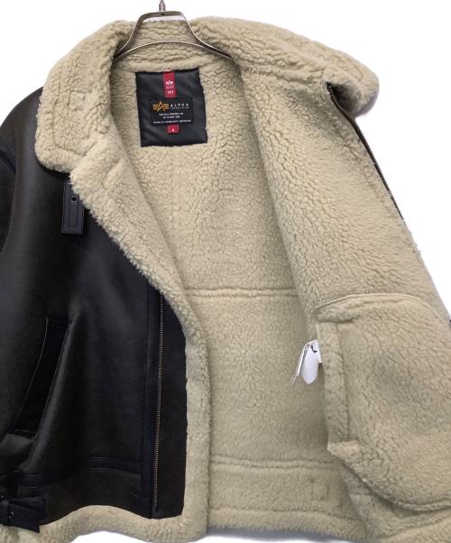 ALPHA（アルファ）ALPHA (アルファ) フェイクムートンジャケット ブラウン サイズ:Mの古着・服飾アイテム