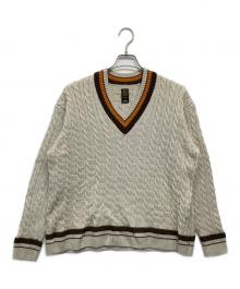 BATONER×SHIPS（バトナ―×シップス）の古着「チルデンセーター」｜ベージュ