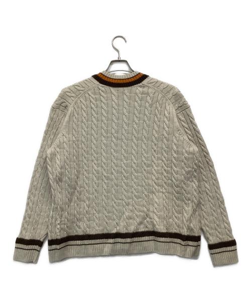 BATONER（バトナ―）BATONER (バトナ―) SHIPS (シップス) チルデンセーター ベージュ サイズ:3の古着・服飾アイテム