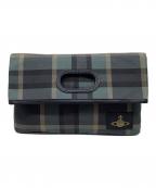 Vivienne Westwoodヴィヴィアンウエストウッド）の古着「クラッチバッグ」｜グリーン×ブラック