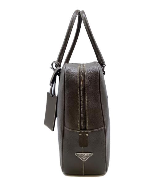 PRADA（プラダ）PRADA (プラダ) ブリーフケース ブラウンの古着・服飾アイテム