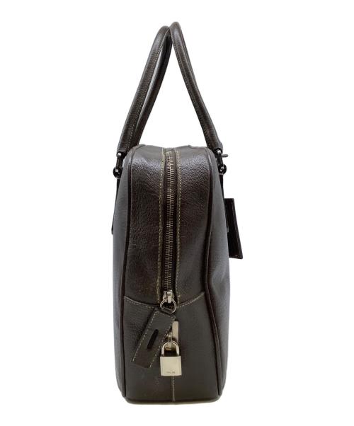 PRADA（プラダ）PRADA (プラダ) ブリーフケース ブラウンの古着・服飾アイテム