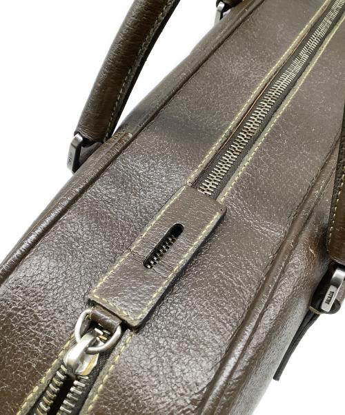 PRADA（プラダ）PRADA (プラダ) ブリーフケース ブラウンの古着・服飾アイテム