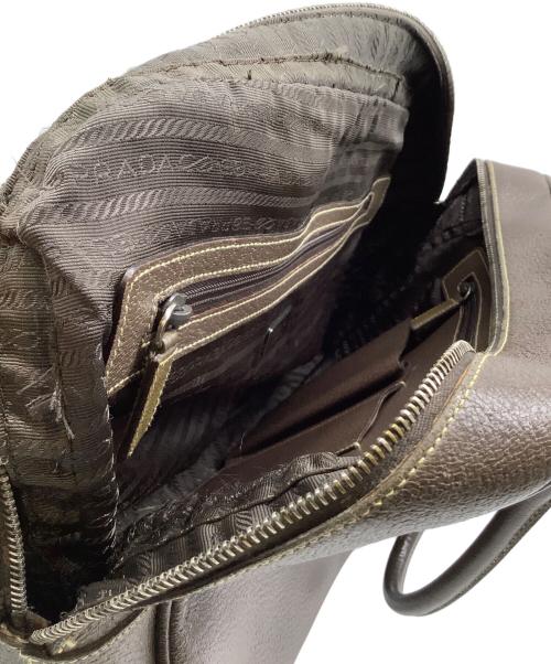 PRADA（プラダ）PRADA (プラダ) ブリーフケース ブラウンの古着・服飾アイテム