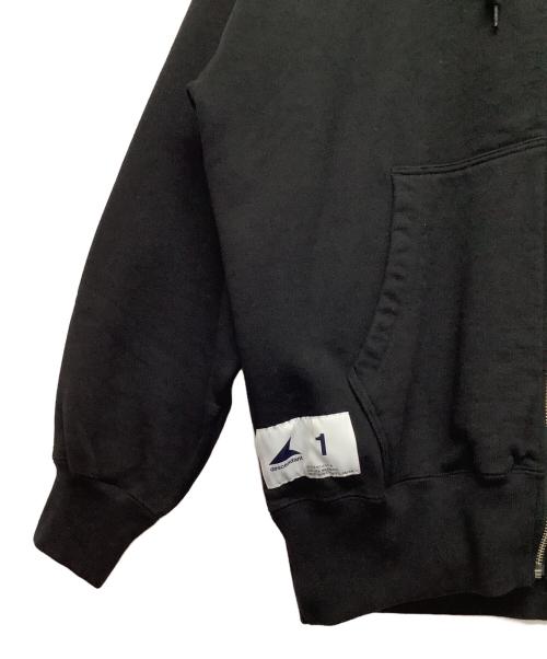DESCENDANT（ディセンダント）DESCENDANT (ディセンダント) ジップパーカー ブラック サイズ:Sの古着・服飾アイテム