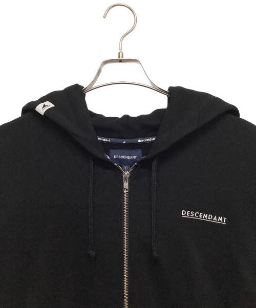 DESCENDANT（ディセンダント）DESCENDANT (ディセンダント) ジップパーカー ブラック サイズ:Sの古着・服飾アイテム