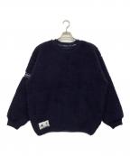 DESCENDANTディセンダント）の古着「ボアフリースプルオーバー」｜ネイビー