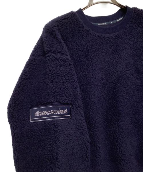 DESCENDANT（ディセンダント）DESCENDANT (ディセンダント) ボアフリースプルオーバー ネイビー サイズ:Mの古着・服飾アイテム